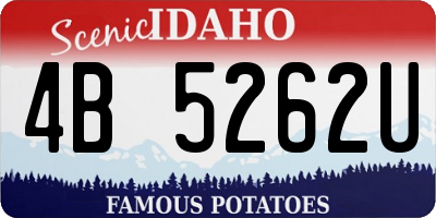 ID license plate 4B5262U