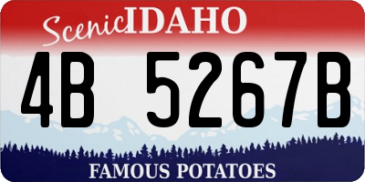 ID license plate 4B5267B