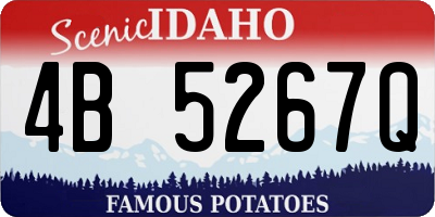 ID license plate 4B5267Q