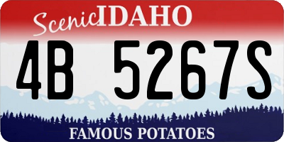 ID license plate 4B5267S