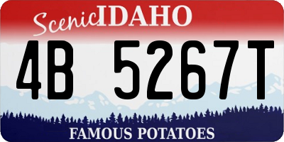 ID license plate 4B5267T
