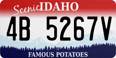 ID license plate 4B5267V