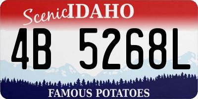 ID license plate 4B5268L