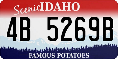 ID license plate 4B5269B