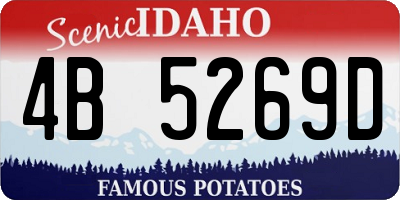 ID license plate 4B5269D
