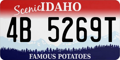 ID license plate 4B5269T