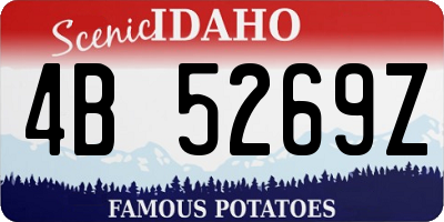 ID license plate 4B5269Z