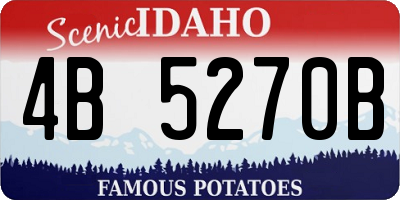ID license plate 4B5270B