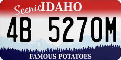 ID license plate 4B5270M