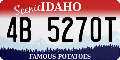 ID license plate 4B5270T