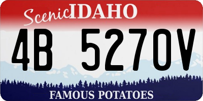 ID license plate 4B5270V