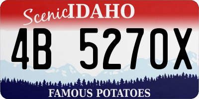 ID license plate 4B5270X