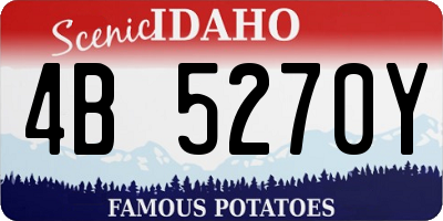 ID license plate 4B5270Y