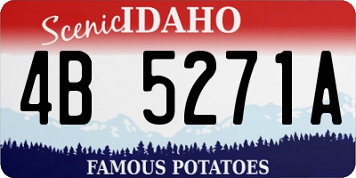 ID license plate 4B5271A