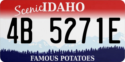 ID license plate 4B5271E