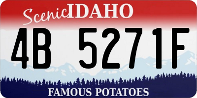 ID license plate 4B5271F