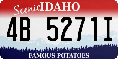 ID license plate 4B5271I