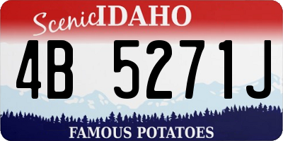 ID license plate 4B5271J