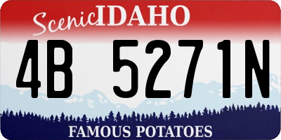 ID license plate 4B5271N