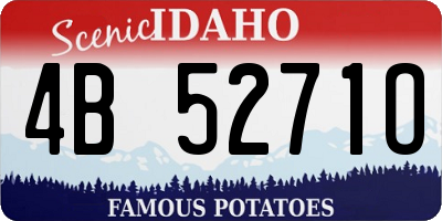 ID license plate 4B5271O