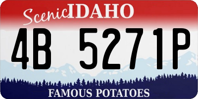 ID license plate 4B5271P