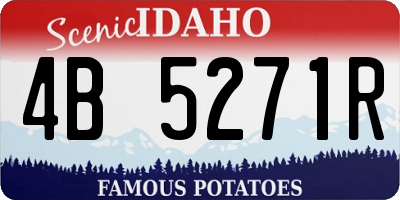 ID license plate 4B5271R