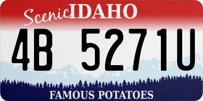 ID license plate 4B5271U