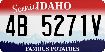 ID license plate 4B5271V