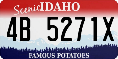 ID license plate 4B5271X