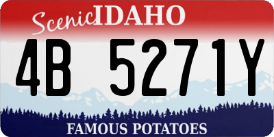 ID license plate 4B5271Y
