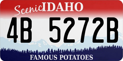 ID license plate 4B5272B
