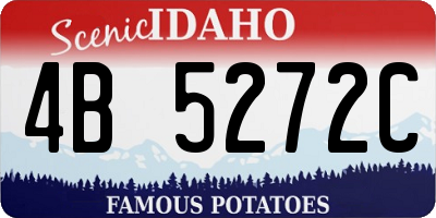 ID license plate 4B5272C