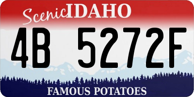 ID license plate 4B5272F