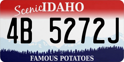 ID license plate 4B5272J
