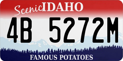 ID license plate 4B5272M