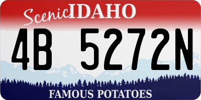ID license plate 4B5272N