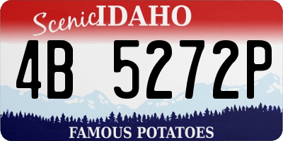 ID license plate 4B5272P