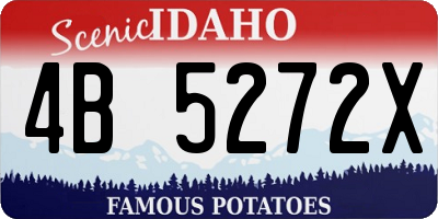 ID license plate 4B5272X