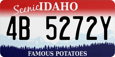 ID license plate 4B5272Y