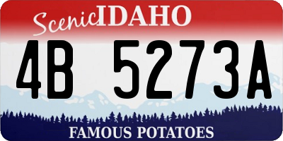 ID license plate 4B5273A