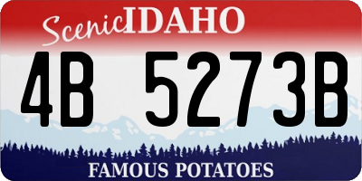 ID license plate 4B5273B