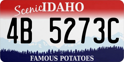 ID license plate 4B5273C