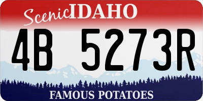 ID license plate 4B5273R