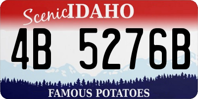ID license plate 4B5276B