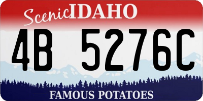 ID license plate 4B5276C