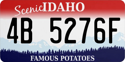 ID license plate 4B5276F