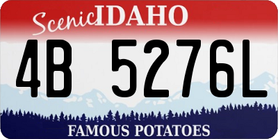 ID license plate 4B5276L