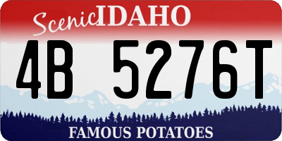 ID license plate 4B5276T