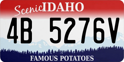 ID license plate 4B5276V