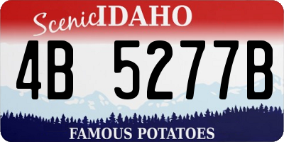 ID license plate 4B5277B